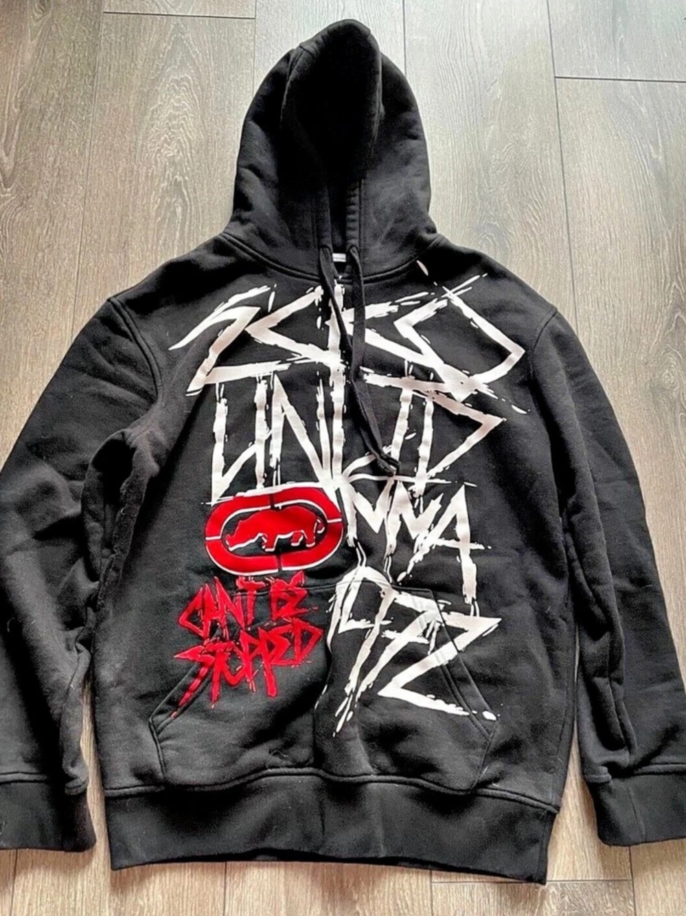 Vintage Ecko Unltd MMA Unlimited Hoodie Over Print Y2k Size M